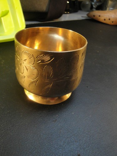 Petit pot cendrier cuivre - cendrier,