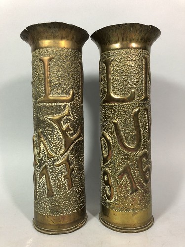 Militaria paire obus - obus, usa