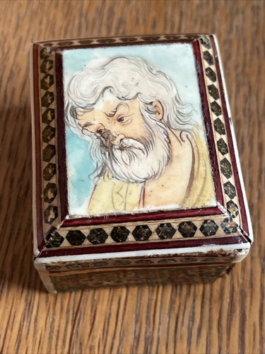 Boîte bijoux marqueterie - boîte,