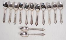 WMF Motif Éventail 13x Dessert Cuillère à Thé Café 90er Plaqué Argent Art Déco