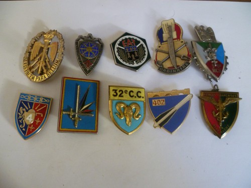 Lot insignes militaire pucelle - militaire,