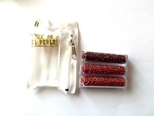 3 TUBES DE PERLES DE ROCAILLE