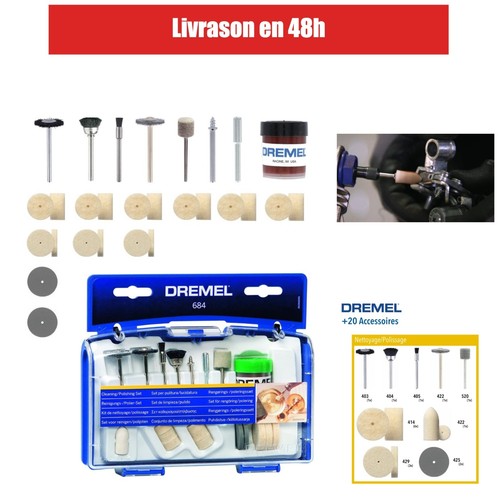 Dremel 684 kit polissage - kit,