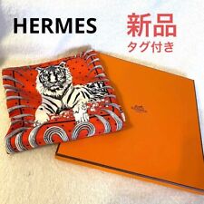 Hermes Silk Scarf 55cm Bandana Twill Tigre Royal QC/Rouge/Blanc/Noir with Box!!!