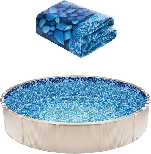 Round above ground pool - above,
