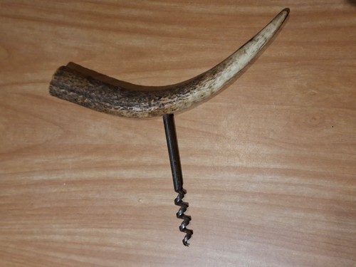 Ancien tire bouchon - tire, corne