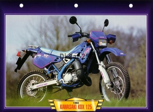 Fiche moto kawasaki kdx 125 - :,