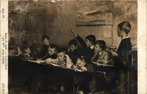 Cpa salon paris mlle - de,