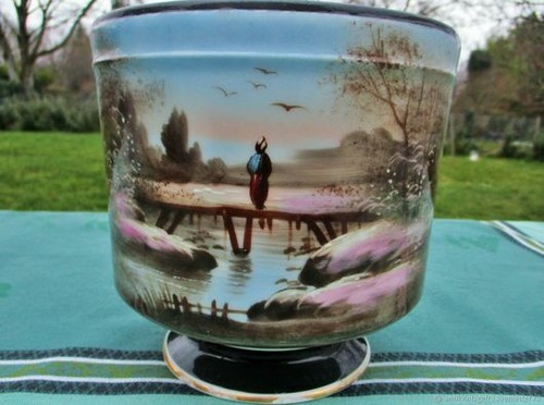 Antique landscape porcelain - antique,