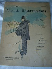 les grands enterrements par Bazouge (steilein,Willette,forain,Heidbrinck) 1892