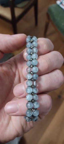Bracelet argent perles - et,
