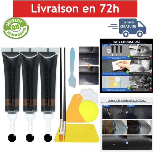 Pâte réparation cuir - , noir