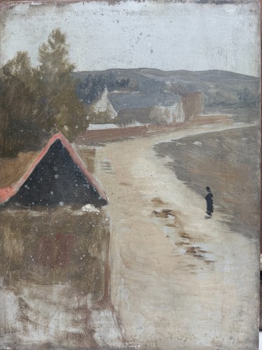 Tableau ancien ecole - tableau,