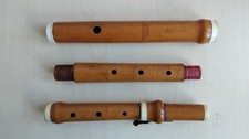 Antique Michael Oppenheim 1-Key Boxwood Flute