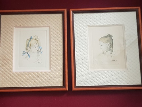Paire lithographies 1930 - de,