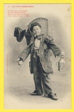 Old postcard 1900 BERGERET in NANCY "l'Inventaire du petit CHIFFONNIER" Biffin hood