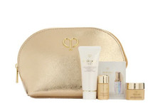 Cle de Peau Beaute 3pc+bag: Softening Cleansing Foam, Gold Mask, Gold Serum.....