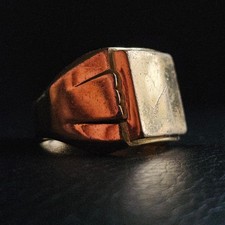 Bague chevalière art déco
