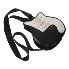  Sac à main en forme de guitare électrique - Sac bandoulière fantaisie en PU -