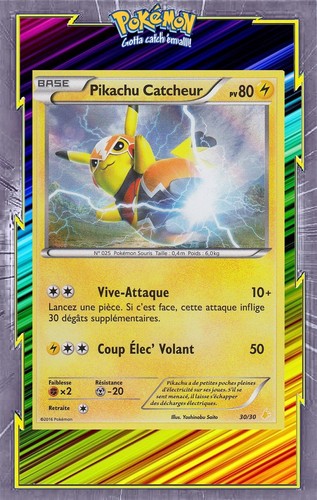Pikachu catcheur holo xy - 🌈pikachu, holo-xy
