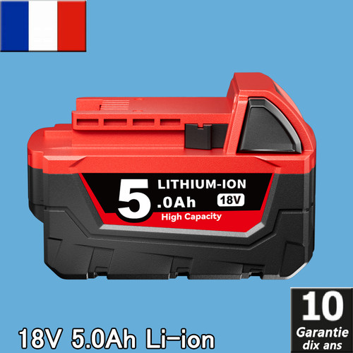 0ah 18v pour - 5.0ah, batterie
