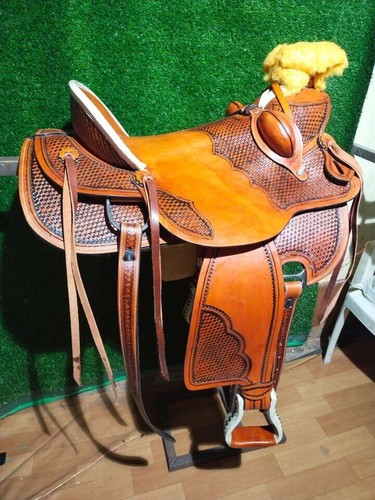 Belle selle western - , cuir