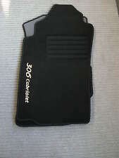 $$$ Deluxe Velour Floor Mats Black for Peugeot 306 CC Convertible + LOGO + NEW $$$