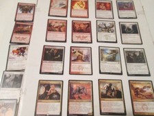 21 Red and White MTG Cards Mix!  Includes Rares, and Multi Color Cards.