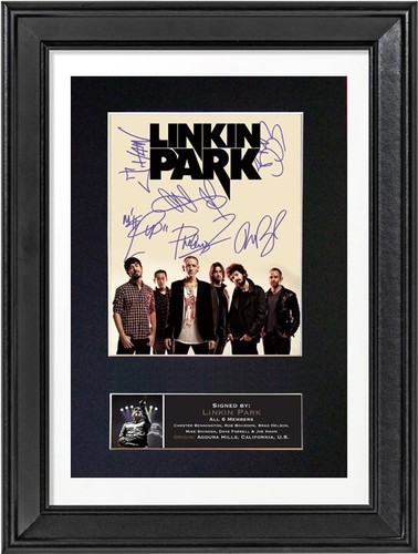 Linkin parc autographe - linkin, avec