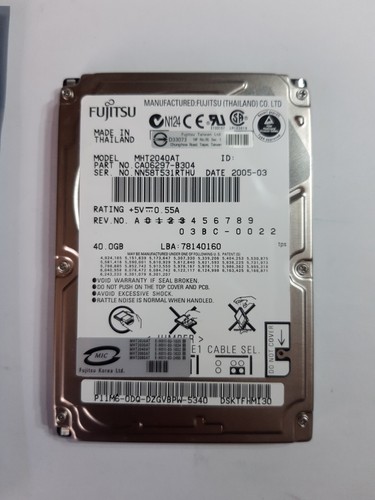 Disque dur hdd - hdd, 40go