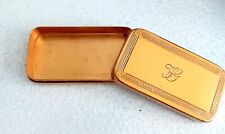 Antique Rectangular Gold Metal Snuff Box Snuff Box