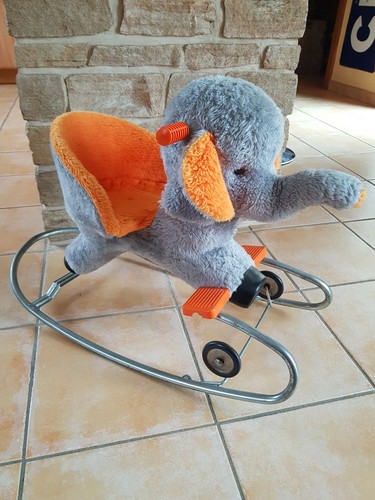 éléphant bascule vintage - a,