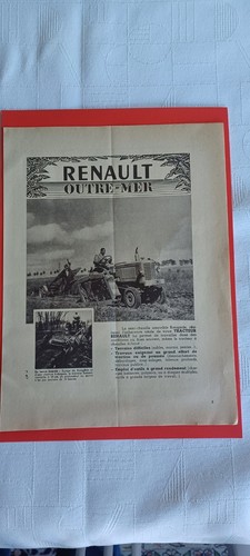 Tracteur renault publicié - tracteur,