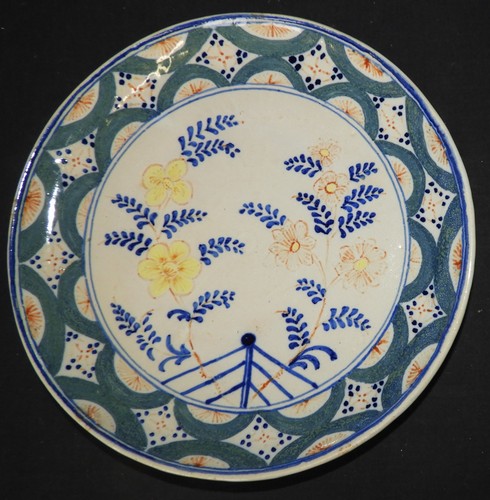 Assiette xxème décor - xxème, delft