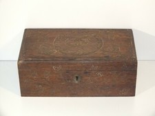 Large Carved Wooden Folk Art Box - Animal Decor