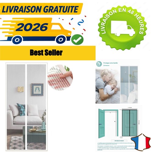 Moustiquaire magnétique pour - moustiquaire,