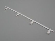 3 glissières 28 cm blanches