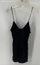 Simone Perele Black Silk Classic Spaghetti Strap V-Neck Camisole Womens Tank Top