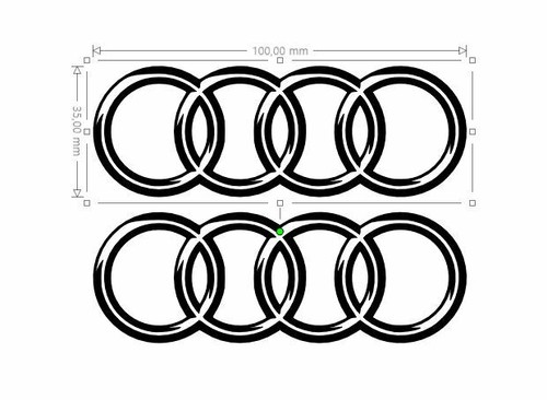 Stickers audi logo vinyl - stickers,