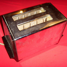 Fonctionnel à nettoyer : Ancien grille-pain en métal inox CALOR 2 tranches