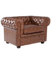 Fauteuil cuir marron - pu,