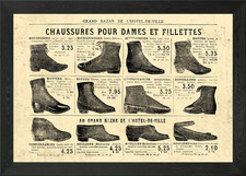 CHAUSSURES DAMES 1900 Framed