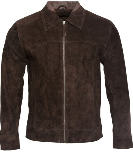Veste biker daim cuir - veste, de