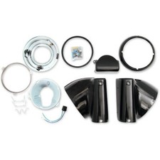BLACK HEADLIGHT NACELLE KIT FOR HARLEY FATBOY HERITAGE 1986-2017 oem 61300421