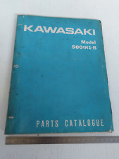 manual parts catalog Kawasaki Mach III 500-H1 B 500 H1 B 1971