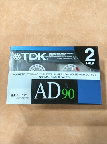 Tdk pack 2 cassettes - ad,