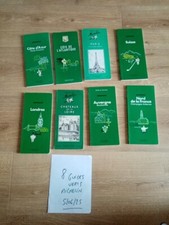 lot 8 Michelin Green Guide old PARIS 1960/1980-Paris/London/Loire Castles...