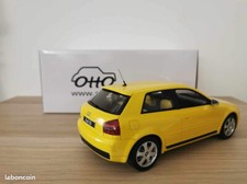 Miniature neuve Audi S3 (8L) Imola Yellow 1999 no S4 RS4 1/18 Otto Ottomobile