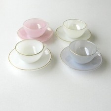 Service à moka opaline irisé