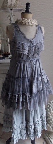 Robe tunique grise myrine - robe, &